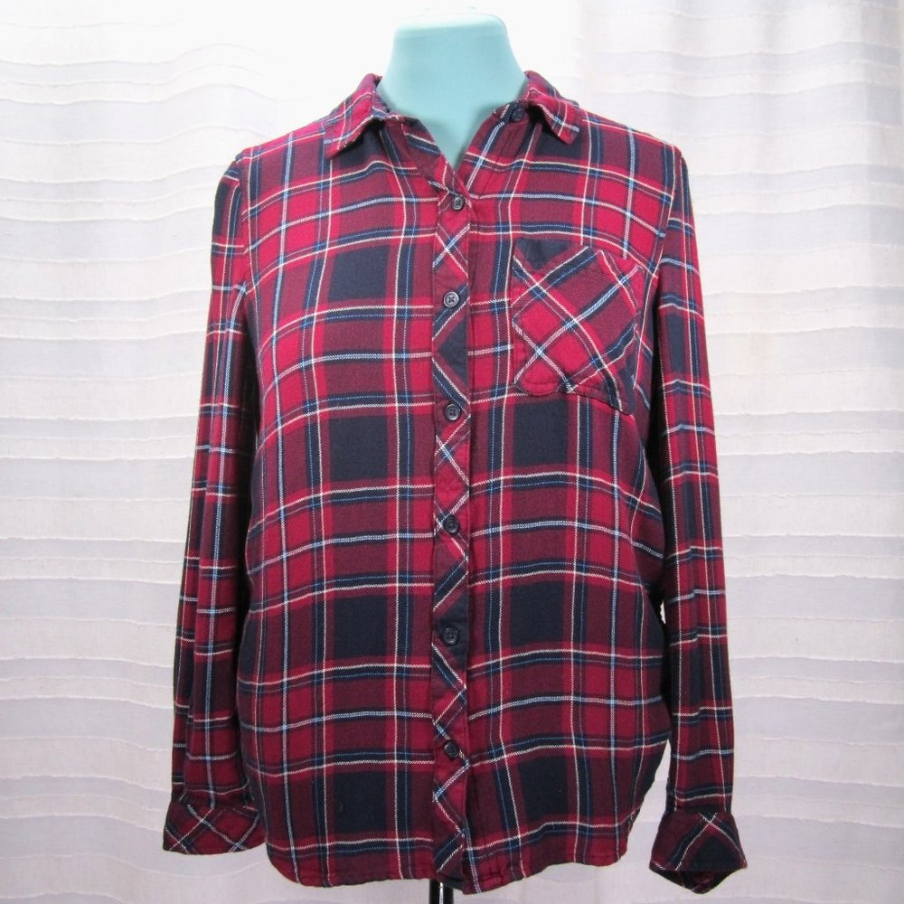 BeachLunchLounge Charley Plaid Shirt in Berri Berri  - M